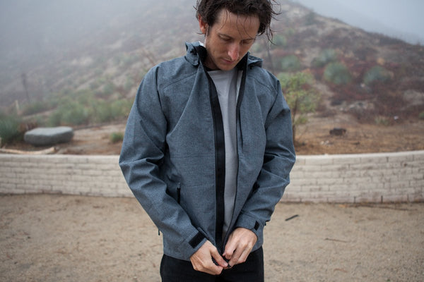 swrve 3 layer fully seam sealed waterproof full zip jacket with remova