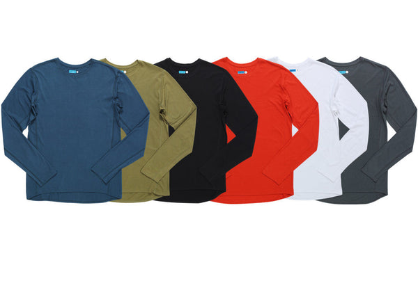 modal cotton long sleeve crew top