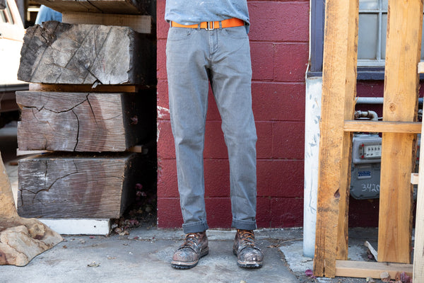 grey cordura regular jeans