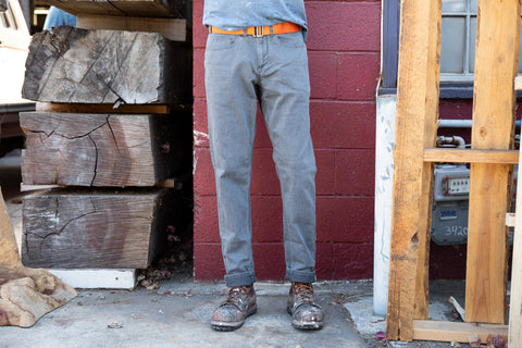 grey cordura regular jeans