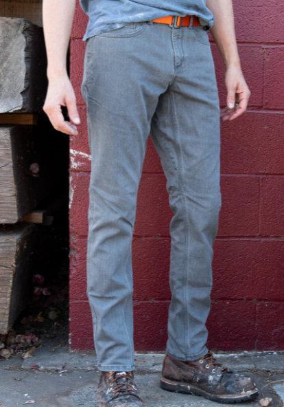 grey Cordura slim fit jean