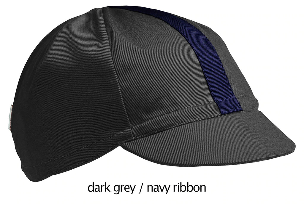 grey four panel cycling cap