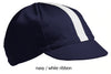 navy cotton four panel cycling cap