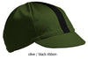 olive cotton four panel cycling cap