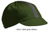 olive cotton four panel cycling cap