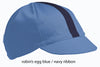 robin's egg blue cotton four panel cycling cap