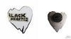 Jody Barton's Black Hearted Enamel Badges