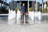 grey Cordura skinny fit jean