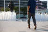 grey Cordura skinny fit jean
