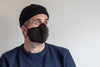 3 layer green felt wool mask