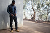 black cordura slim jeans