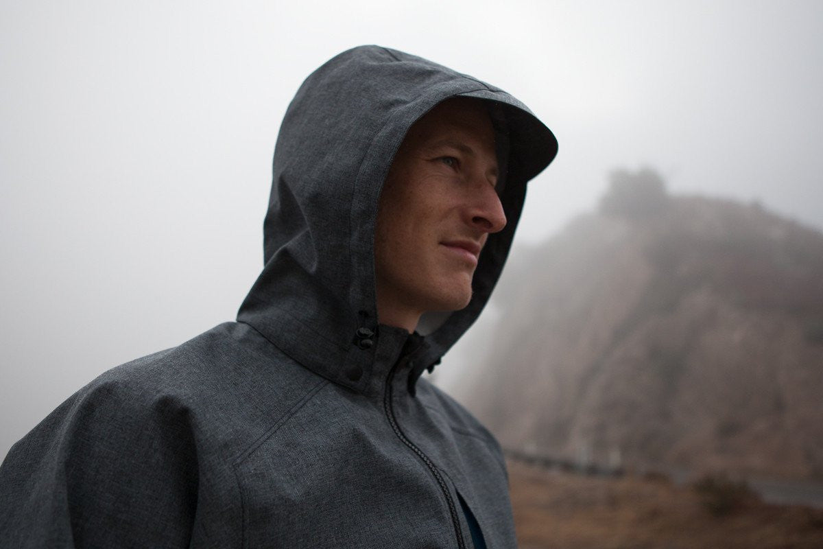 Detachable hood store rain jacket
