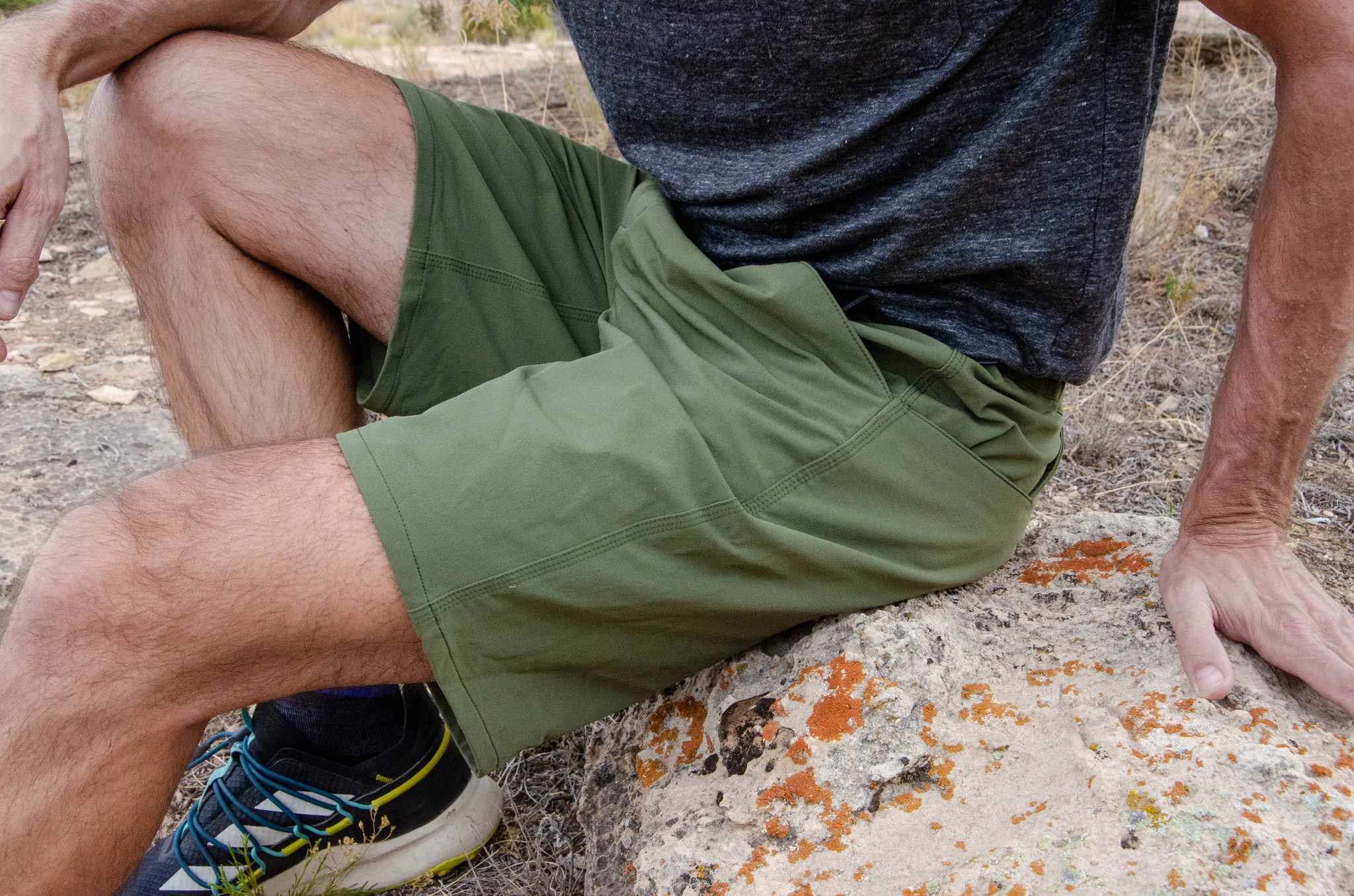swrve TRANSVERSE rambler belted shorts