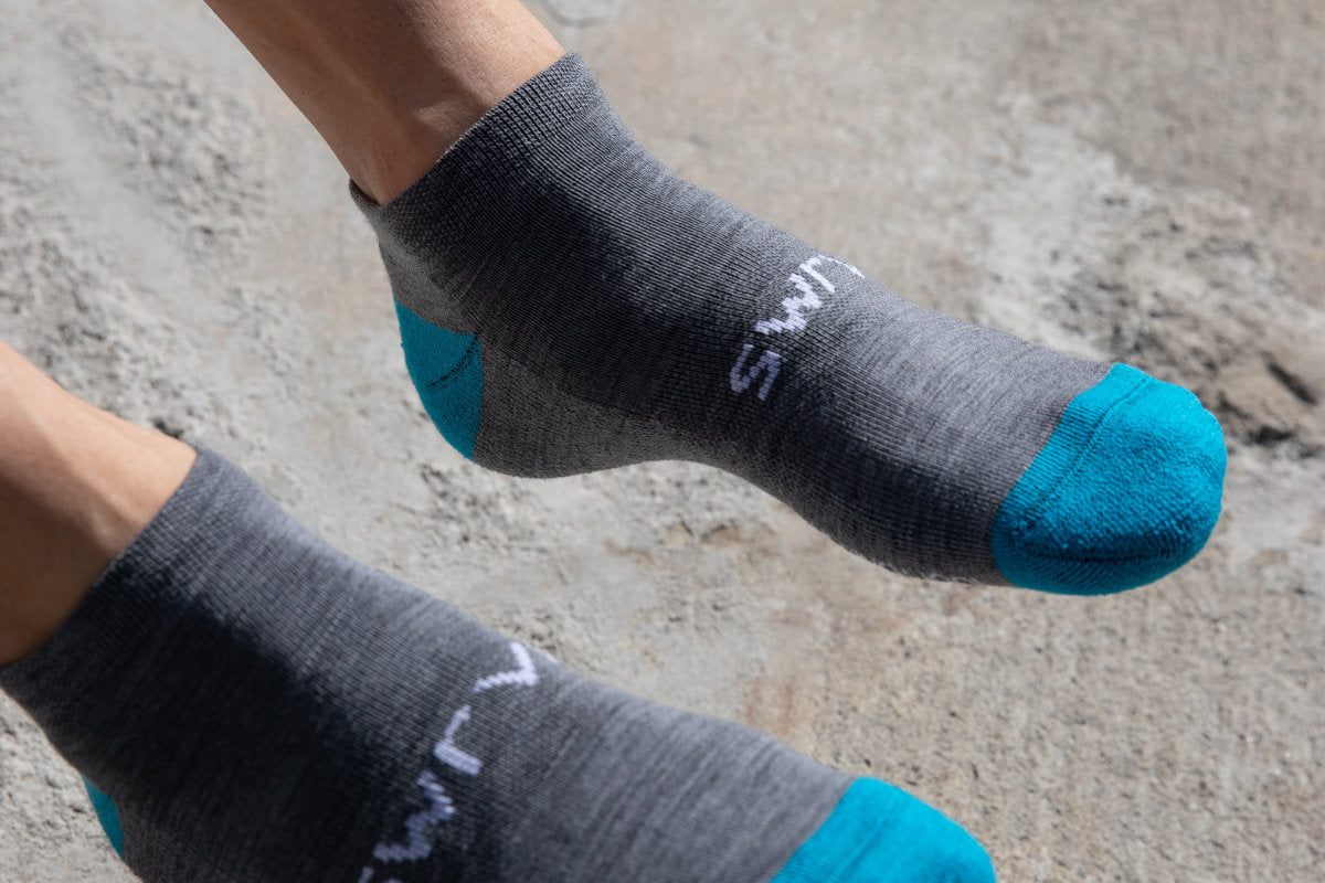no show merino wool sock swrve