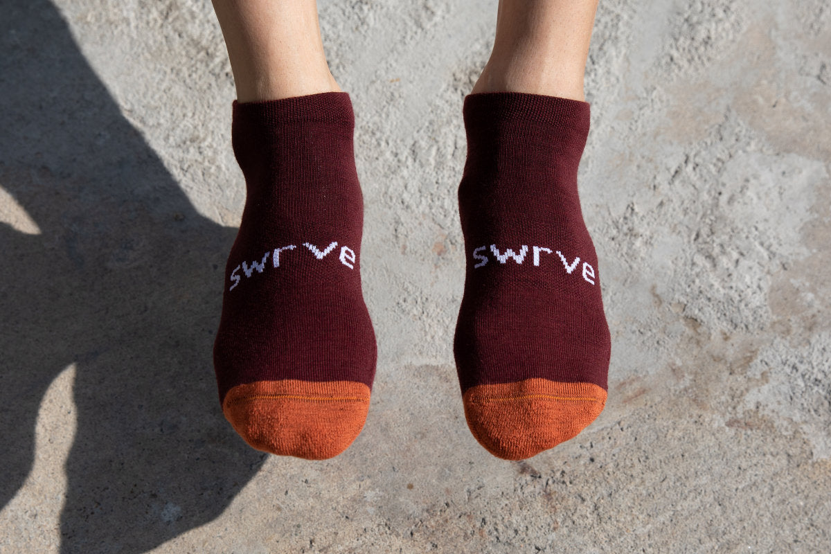 no show merino wool sock swrve