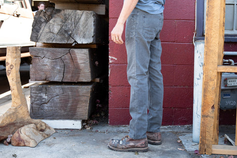 grey Cordura skinny fit jean
